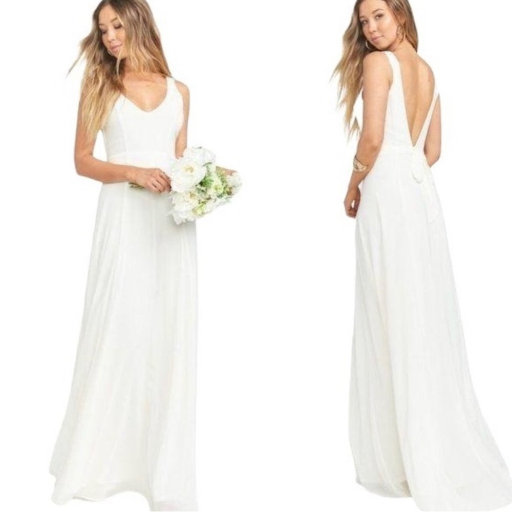 Show Me Your Mumu Wedding Cake Chiffon Jenn Maxi Dress